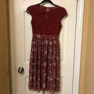 Tracy Reese floral/lace dress